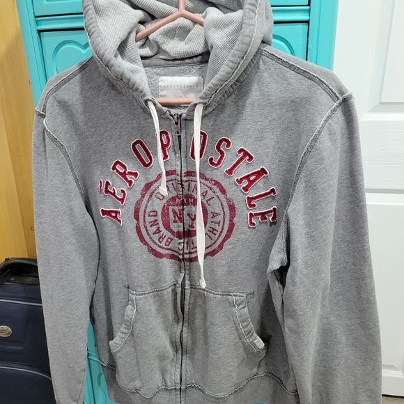 Aeropastale hooded zip sweatshirt size large - Picture 1 of 6